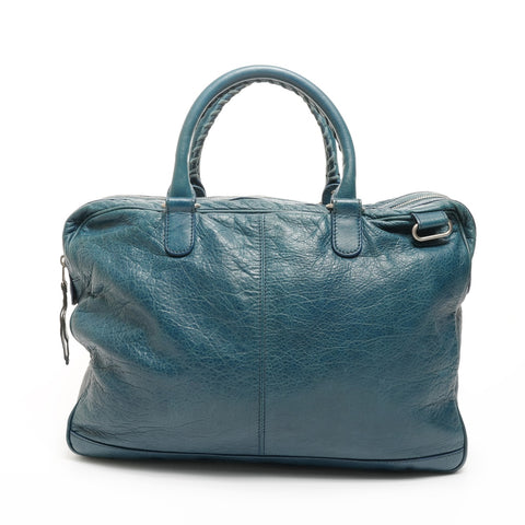 BALENCIAGA Business bag porte-documents en cuir mini dossier Sac à main bleu WS26068