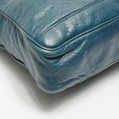 BALENCIAGA Business bag porte-documents en cuir mini dossier Sac à main bleu WS26068