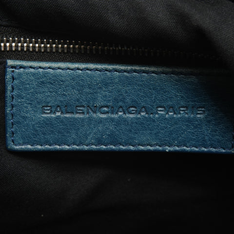 BALENCIAGA Business bag porte-documents en cuir mini dossier Sac à main bleu WS26068