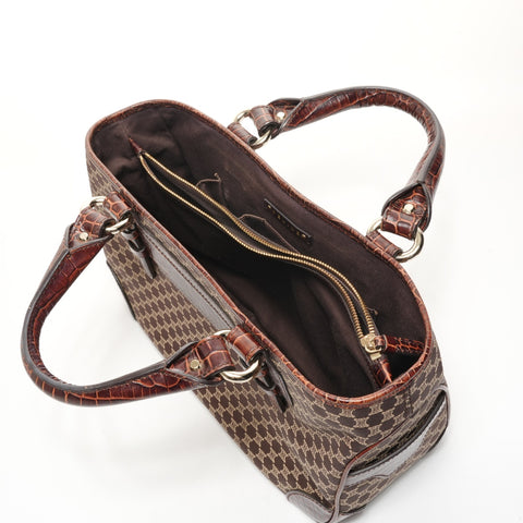 CELINE Macadam Canvas Boogie Handbag Brown WS26069
