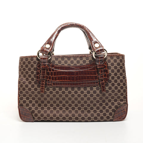 CELINE Macadam Canvas Boogie Handbag Brown WS26069
