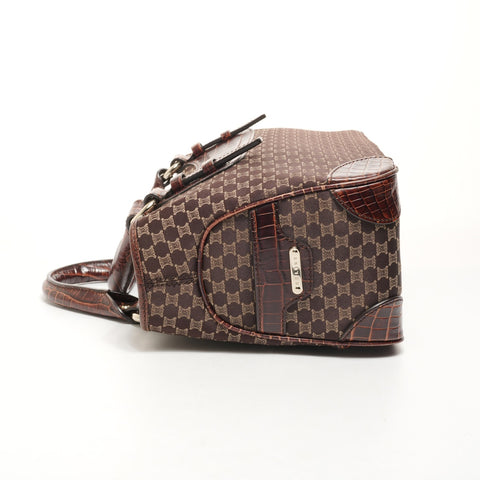 CELINE Macadam Canvas Boogie Handbag Brown WS26069