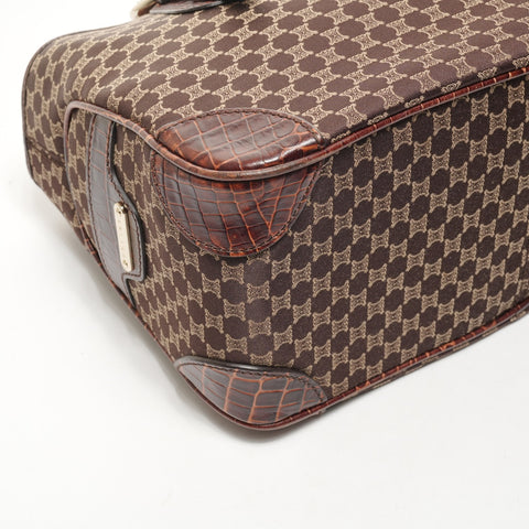 CELINE Macadam Canvas Boogie Handbag Brown WS26069