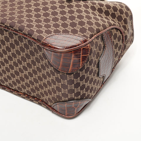 CELINE Macadam Canvas Boogie Handbag Brown WS26069