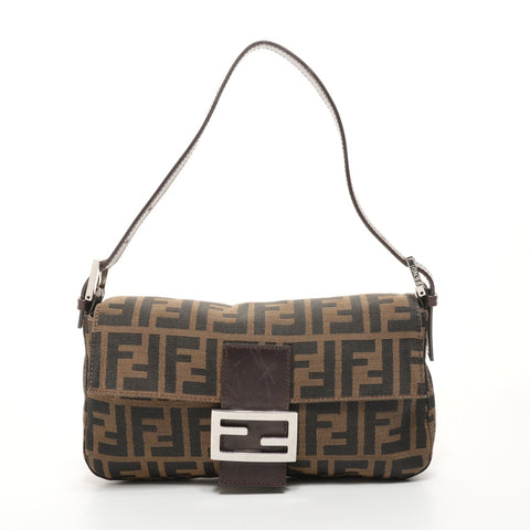 FENDI Zucca Mamma Bucket Sac à bandoulière en toile Marron WS26071