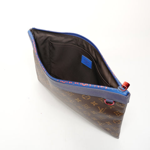 LOUIS VUITTON Monogram Pacific Pochette Apollo M63048 (2018) Clutch bag Brown WS26073