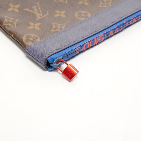 LOUIS VUITTON Monogram Pacific Pochette Apollo M63048 (2018) Clutch bag Brown WS26073