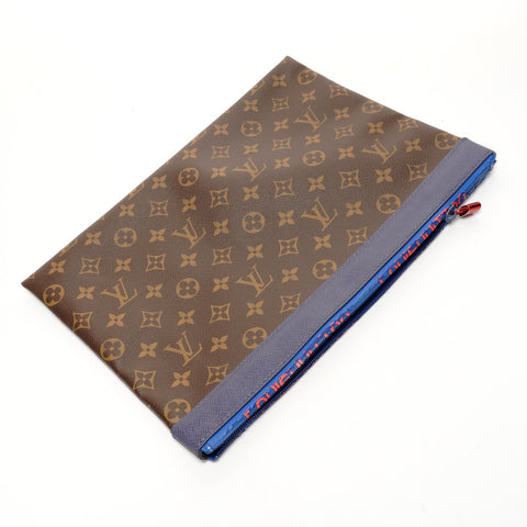 LOUIS VUITTON Monogram Pacific Pochette Apollo M63048 (2018) Clutch bag Brown WS26073