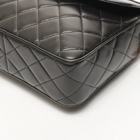 CHANEL 1986-1988 Camera Bag in Lambskin with Matelasse Tassel Shoulder Bag black WS26077