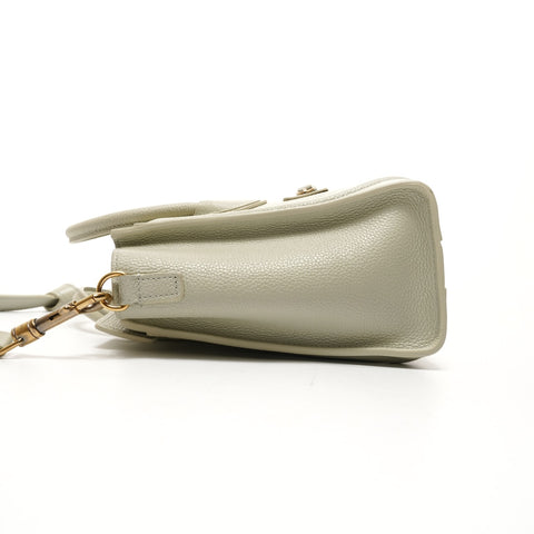 CELINE Nano Gepäck 2way Leder Umhängetasche grün WS26078
