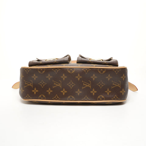 LOUIS VUITTON 2005 Hudson GM Monogram Shoulder Bag Brown WS26079