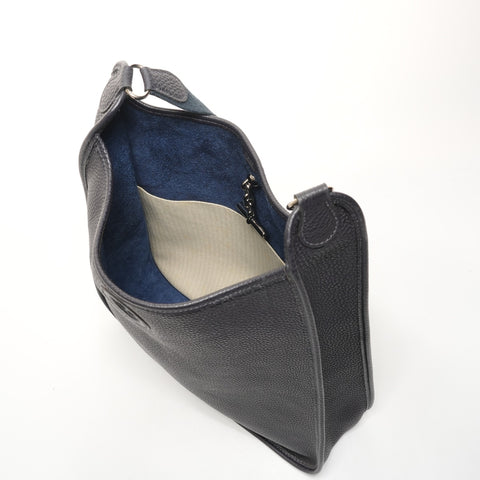 HERMES � M timbre Vespa PM 2009 Sac à bandoulière bleu WS26080
