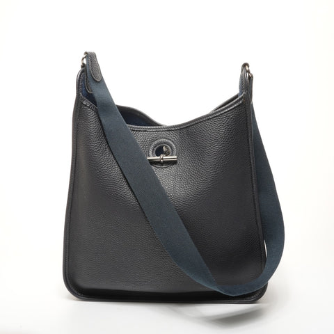 HERMES � M timbre Vespa PM 2009 Sac à bandoulière bleu WS26080