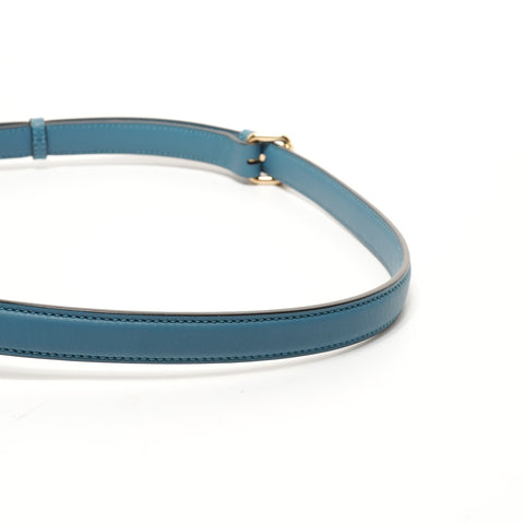 FENDI Leather 2-way medium peekaboo bag Shoulder Bag blue WS26081