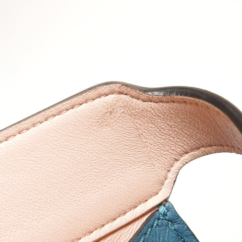 FENDI Leather 2-way medium peekaboo bag Shoulder Bag blue WS26081