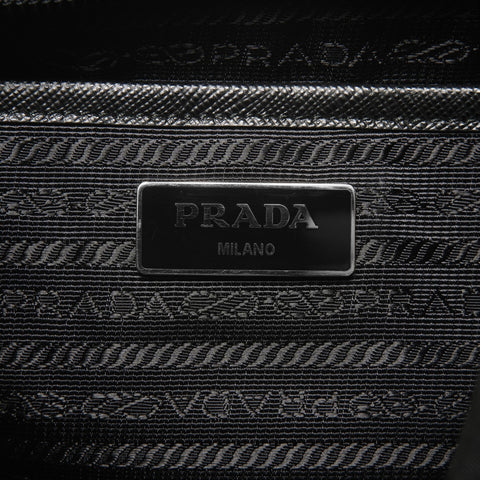 PRADA Nylon Tessuto 1BZ005 Rucksack Daypack schwarz WS26083