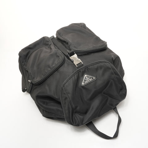 PRADA Nylon Tessuto 1BZ005 Rucksack Daypack schwarz WS26083