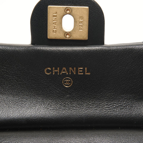 CHANEL 31 Series 2021-2022 Matelasse Chain Clutch Mini Wallet Card Case 2WAY Shoulder Bag black WS26084