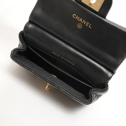 CHANEL 31 Series 2021-2022 Matelasse Chain Clutch Mini Wallet Card Case 2WAY Shoulder Bag black WS26084