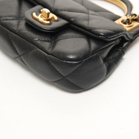 CHANEL 31 Series 2021-2022 Matelasse Chain Clutch Mini Wallet Card Case 2WAY Shoulder Bag black WS26084