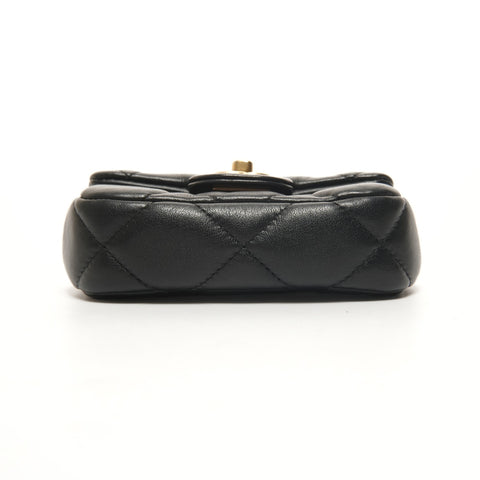 CHANEL 31 Series 2021-2022 Matelasse Chain Clutch Mini Wallet Card Case 2WAY Shoulder Bag black WS26084