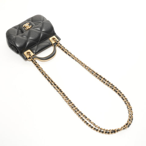 CHANEL 31 Series 2021-2022 Matelasse Chain Clutch Mini Wallet Card Case 2WAY Shoulder Bag black WS26084
