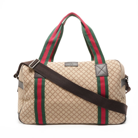 GUCCI Diamante Canvas Sherry Line Boston Bag Boston bag beige WS26085
