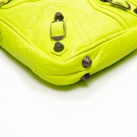 BALENCIAGA Le Cagole Neon Yellow Shoulder Bag yellow WS26098