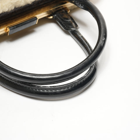 LOUIS VUITTON M95574 Monogram Shearling Storm 2007 Boston bag Brown WS26101