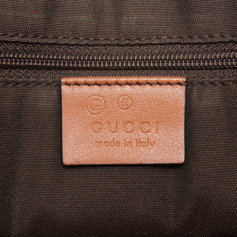 GUCCI Leder 2way GG Shima Umhängetasche Braun WS26102