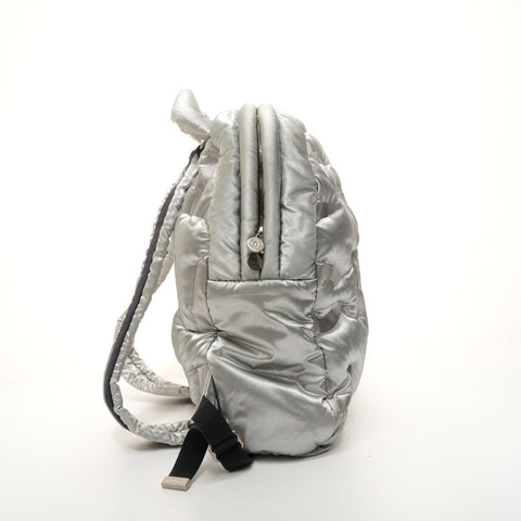 CHANEL No. 24 2017-2018 Logo Paddett Sac à dos · Sac à dos Argent WS26103