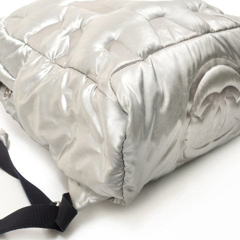 CHANEL No. 24 2017-2018 Logo Paddett Sac à dos · Sac à dos Argent WS26103