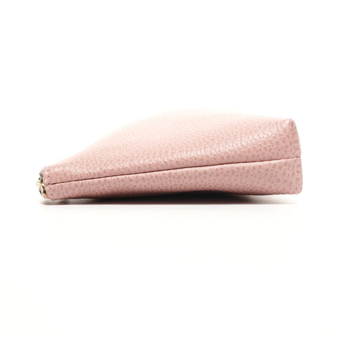 GUCCI Leather clutch bag Pouch pink WS26108