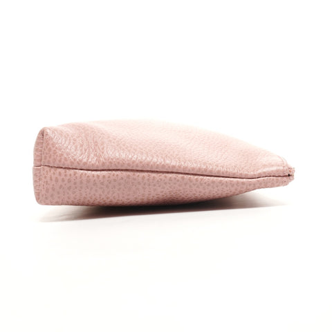 GUCCI Leather clutch bag Pouch pink WS26108