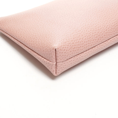 GUCCI Leather clutch bag Pouch pink WS26108