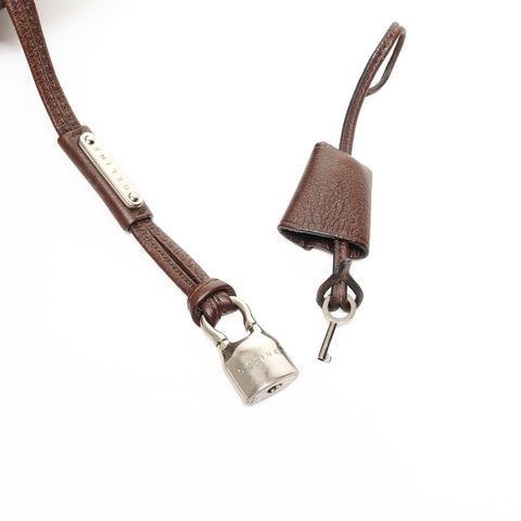 CELINE By the Way Leather Handbag Brown WS26109