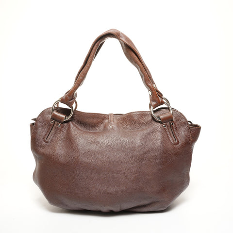CELINE By the Way Leather Handbag Brown WS26109