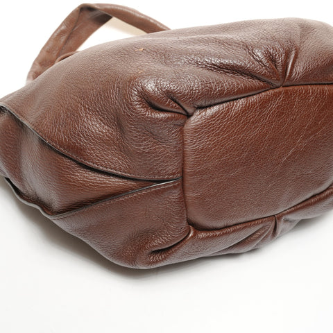 CELINE By the Way Leather Handbag Brown WS26109