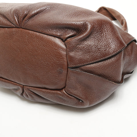 CELINE By the Way Leather Handbag Brown WS26109
