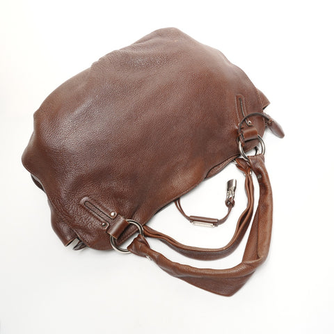 CELINE By the Way Leather Handbag Brown WS26109