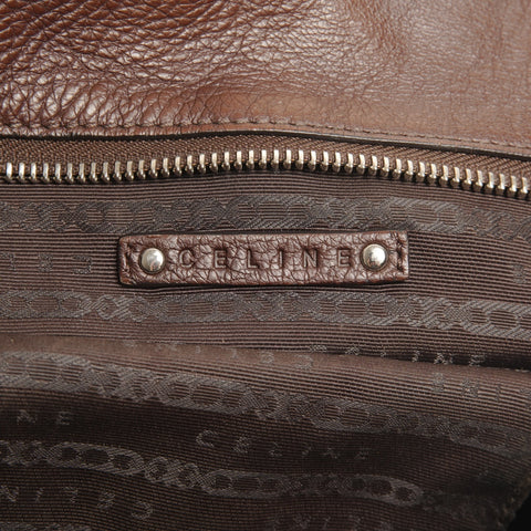 CELINE By the Way Leather Handbag Brown WS26109