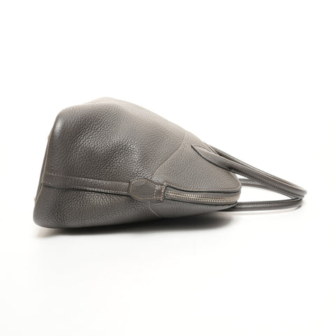 HERMES Bolide 35 Leather � I Stamp Made in 2005 Handbag gray WS26111