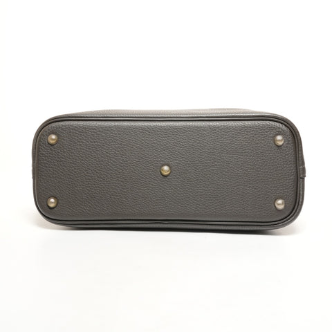 HERMES Bolide 35 Leather � I Stamp Made in 2005 Handbag gray WS26111