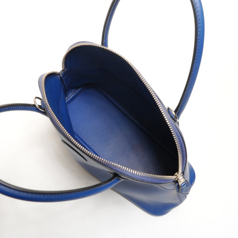 HERMES X stamped 2016 Bolide 27 2way Handbag blue WS26112