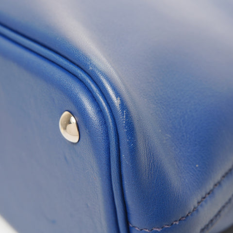 HERMES X stamped 2016 Bolide 27 2way Handbag blue WS26112