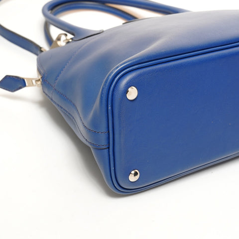 HERMES X stamped 2016 Bolide 27 2way Handbag blue WS26112