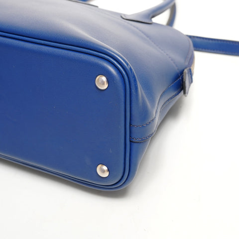 HERMES X stamped 2016 Bolide 27 2way Handbag blue WS26112