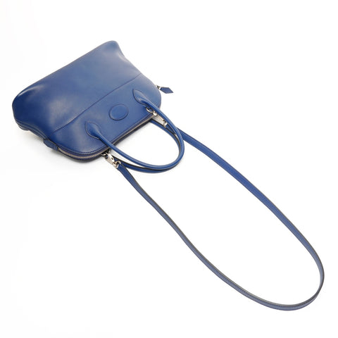 HERMES X stamped 2016 Bolide 27 2way Handbag blue WS26112