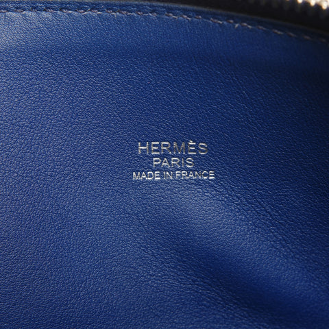 HERMES X stamped 2016 Bolide 27 2way Handbag blue WS26112