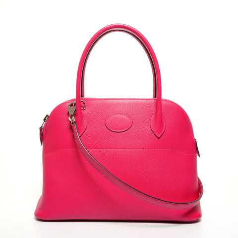 HERMES T engraved 2015 Bolide 27 2way Handbag pink WS26113